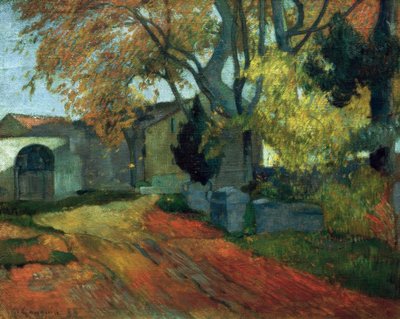 Les Alyscamps autorstwa Paul Gauguin