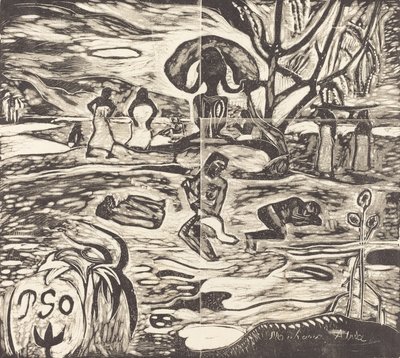 Mahana Atua Pokarm bogów, 18941895. autorstwa Paul Gauguin