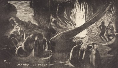 Mahna no Varua Ino Diabeł mówi, 18941895. autorstwa Paul Gauguin