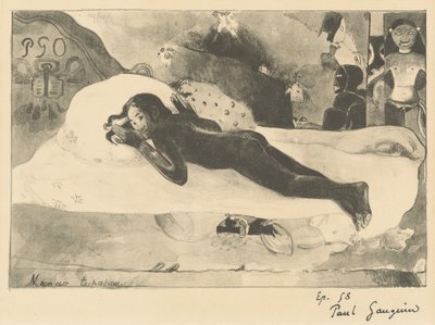 Jest nawiedzana przez ducha autorstwa Paul Gauguin