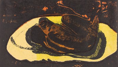 Manao Tupapau Nawiedzana przez ducha, 18941895. autorstwa Paul Gauguin