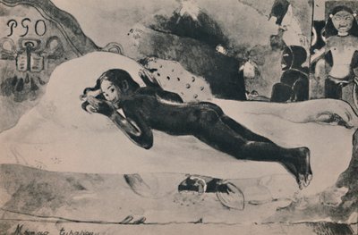 Manao Tupapau Duch umarłych Zegarki, ok. 1892, 1946 r autorstwa Paul Gauguin
