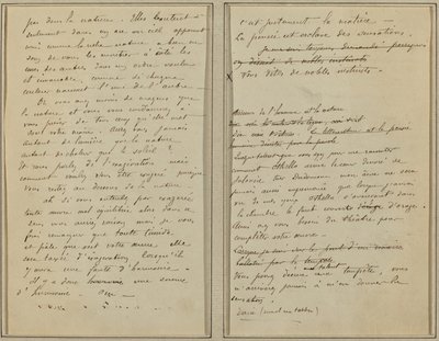Strony rękopisu [verso] autorstwa Paul Gauguin