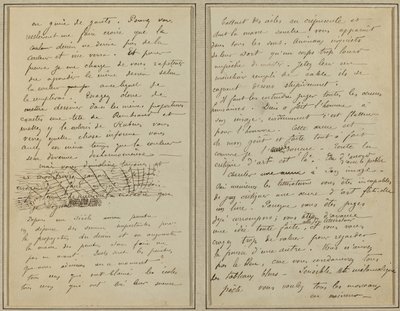 Strony rękopisu [verso] autorstwa Paul Gauguin