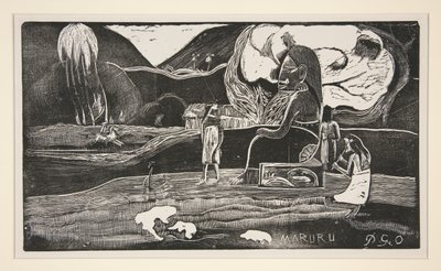 Maruru; Dziękuję - Dar wdzięczności autorstwa Paul Gauguin