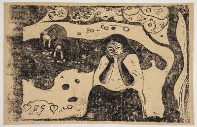 Ludzkie nieszczęścia. autorstwa Paul Gauguin