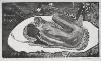 Noa Noa: Manao Yupapau (Obserwowany przez duchy zmarłych) autorstwa Paul Gauguin