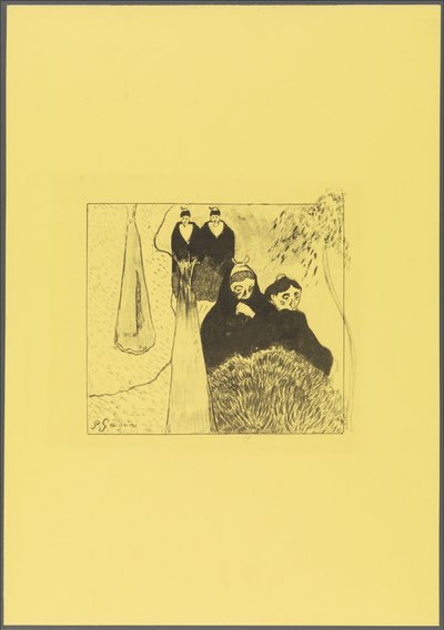 Alte Frauen von Arles, aus der "Volpini Suite: Dessins lithographiques" autorstwa Paul Gauguin