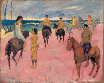 Na koniu w Seashore II. autorstwa Paul Gauguin