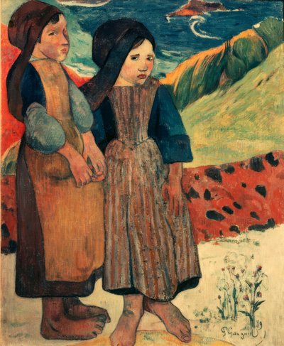 Mali Bretończycy nad morzem autorstwa Paul Gauguin