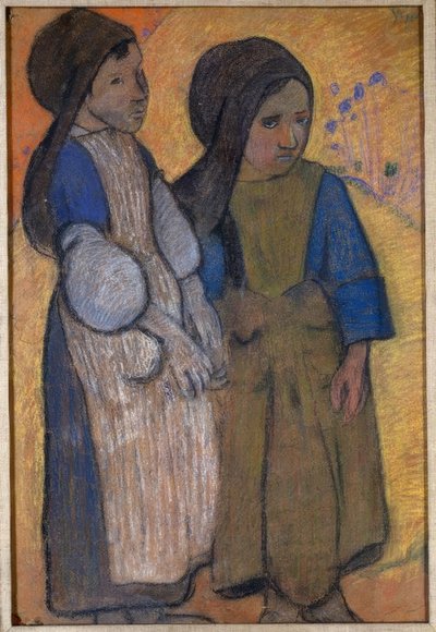 Mali Bretoni nad morzem II autorstwa Paul Gauguin