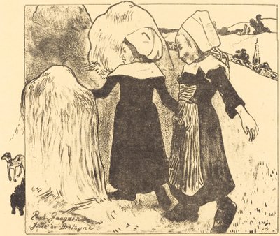 Przyjemności Bretanii (Joies de Bretagne) autorstwa Paul Gauguin