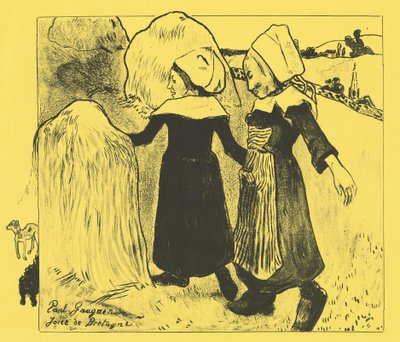 Przyjemności Bretanii Joies de Bretagne, 1889 autorstwa Paul Gauguin