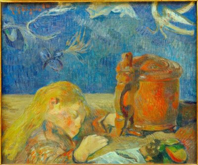 Portret Clovis Gauguin (Śpiące dziecko) autorstwa Paul Gauguin