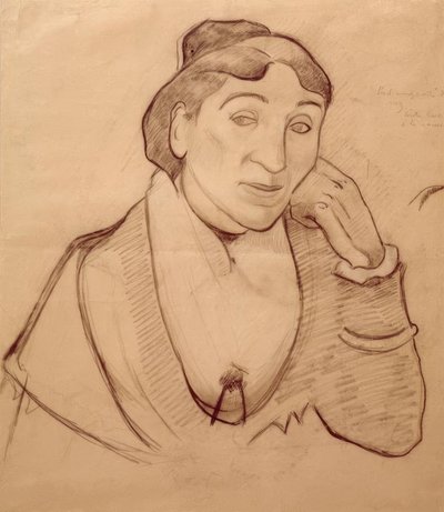 Portret Arlesienne autorstwa Paul Gauguin