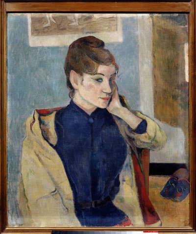 Portret Madeleine Bernard Obraz Paula Gauguina (1848-1903) 1888 Nd. 0,72x0,58m. Grenoble. Muzeum Sztuk Pięknych autorstwa Paul Gauguin