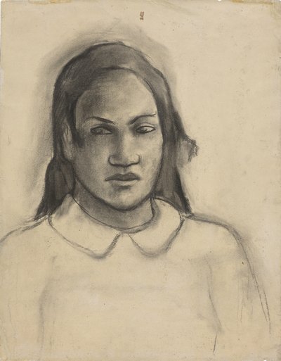 Portret Tehamany, 1891-93 autorstwa Paul Gauguin