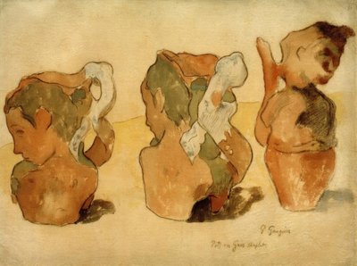 Doniczki z piaskowca autorstwa Paul Gauguin