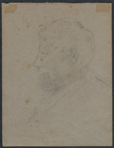 Profil Popiersie mężczyzny werset, lata 70. XIX wieku. autorstwa Paul Gauguin