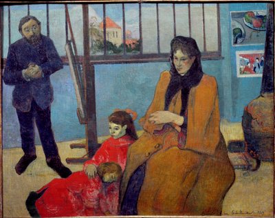 Warsztat Schuffeneckera lub rodzina Schuffeneckera (olej na płótnie) autorstwa Paul Gauguin