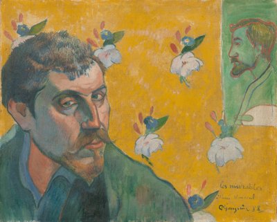 Autoportret z portretem Bernarda, "Les Misérables autorstwa Paul Gauguin