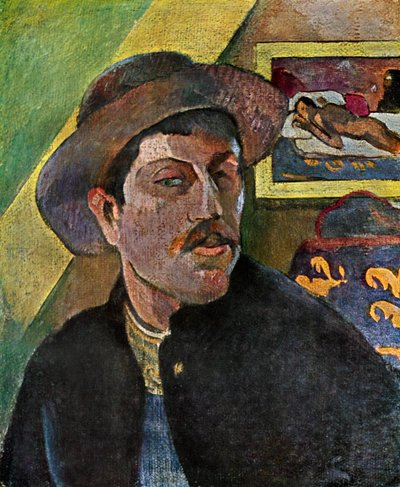 Autoportret w kapeluszu, 1893-1894 1939. autorstwa Paul Gauguin