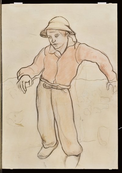 Mały Breton pochylony, 1889 autorstwa Paul Gauguin