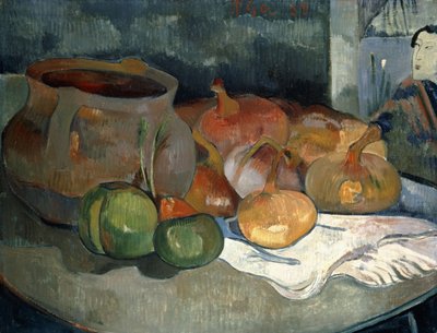Martwa natura z tykwami, 1889 autorstwa Paul Gauguin