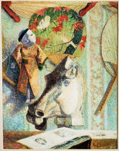 Martwa natura z głową konia (olej na płótnie) autorstwa Paul Gauguin