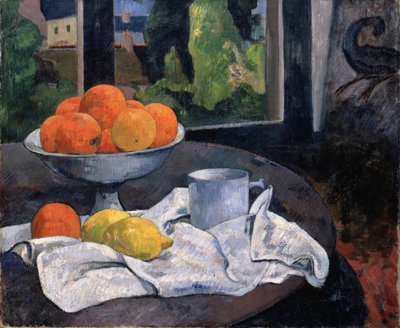 Martwa natura z miską owoców i cytryn, ok. 1889-90 (olej na płótnie) autorstwa Paul Gauguin