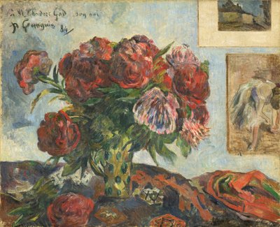 Martwa natura z piwoniami autorstwa Paul Gauguin