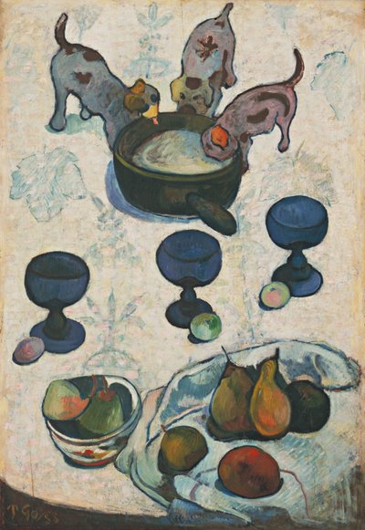 Martwa natura z trzema szczeniakami autorstwa Paul Gauguin
