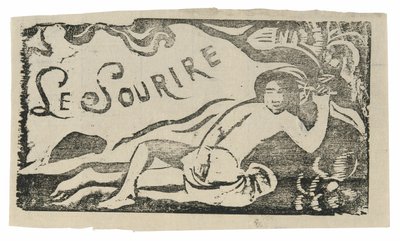Tahitian Woman, nakrycie głowy dla Le sourire autorstwa Paul Gauguin