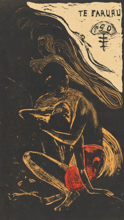 Te Faruru Kochają się tutaj, 18941895. autorstwa Paul Gauguin