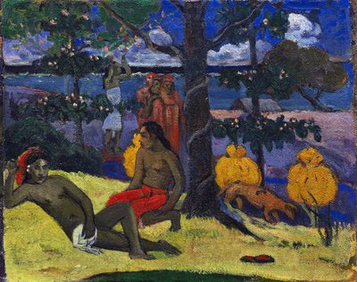Królowa II Kobieta z Mango II, 1896. autorstwa Paul Gauguin