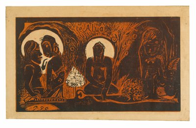 Te atua (Bóg), z Noa Noa Suite autorstwa Paul Gauguin