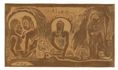 Te atua (Bóg), z Noa Noa Suite autorstwa Paul Gauguin