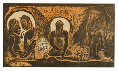 Te atua (Bóg), z Noa Noa Suite autorstwa Paul Gauguin