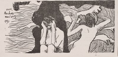 Czarne skały autorstwa Paul Gauguin