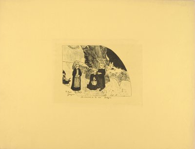 Dramaty morza - Bretania autorstwa Paul Gauguin