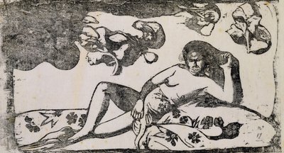 Żona króla autorstwa Paul Gauguin