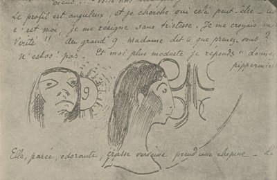 Profil jest kanciasty, 1936 autorstwa Paul Gauguin