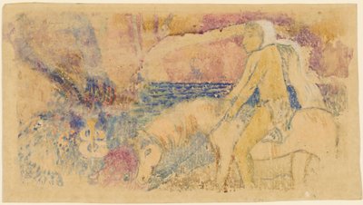Jeździec autorstwa Paul Gauguin