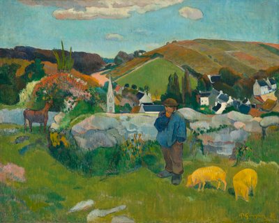 Świniopas, 1888 autorstwa Paul Gauguin