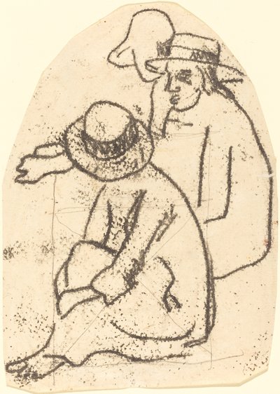 Trzech Tahitańczyków (Studium dla „Siostry Miłosierdzia”) autorstwa Paul Gauguin