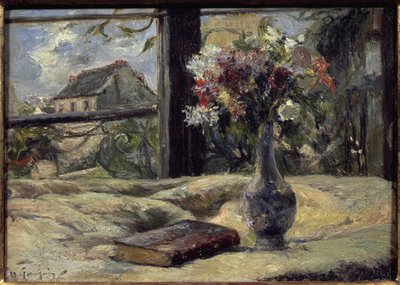 Wazon z kwiatami - Obraz Paula Gauguina (1848-1903), olej na płótnie autorstwa Paul Gauguin