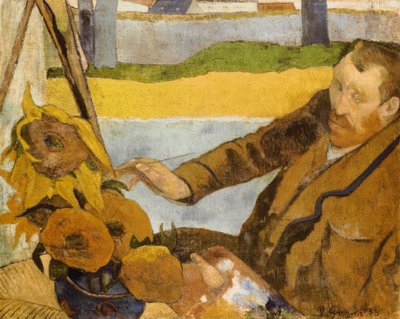 Vincent van Gogh, szlifowanie Sonnenblumen autorstwa Paul Gauguin