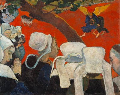 Wizja po Kazaniu Jakub Wrestling z Aniołem, 1888. autorstwa Paul Gauguin