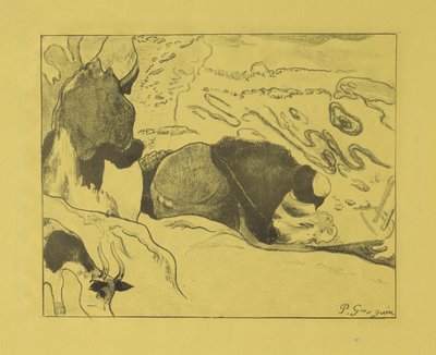 Praczki, 1889 autorstwa Paul Gauguin
