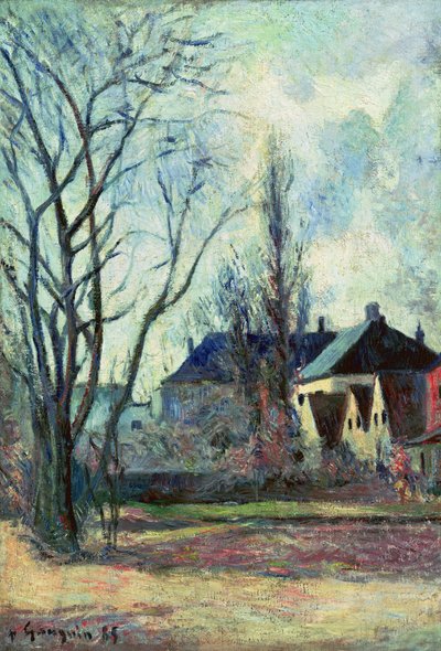 Zimowy krajobraz w Kopenhadze, 1885 autorstwa Paul Gauguin